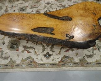 VINTAGE LIVE EDGE COFFEE TABLE