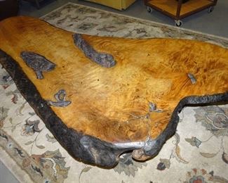 VINTAGE LIVE EDGE COFFEE TABLE