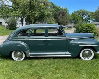 1947 Plymouth Special Deluxe, 4 Door, Flathead 6, 3 on the tree speed, Original Owner Barn Car Heated Garage