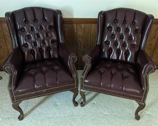 Leather Wingback Chairs