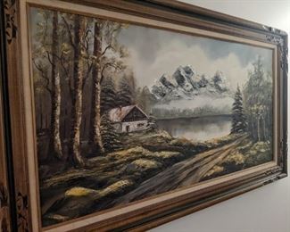 Large Framed Artwork (painting)