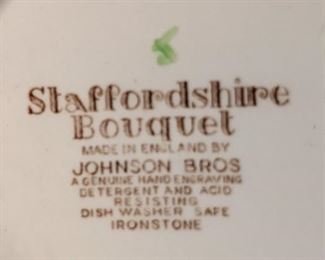 Fine China: Johnson Bros., Staffordshire Bouquet Ironstone