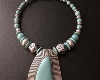 Statement Necklace: Turquoise