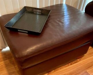 Gallery Furniture Leather Furniture Stool