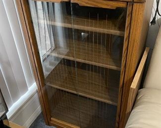 Oak Stereo Cabinet Or Display Cabinet 