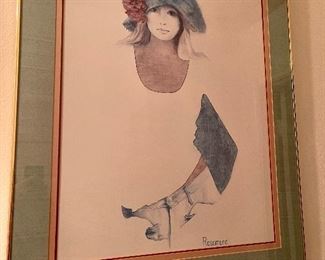 Rosemead Large Lithograph Framed