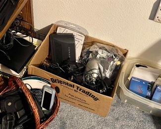 Variety of Electronics, Phones, Cords