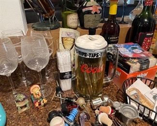 Coord Glass Bank Mug, Wine Stoppers