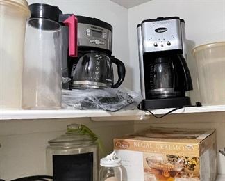  Coffee Pots, Regal Punch Bowl Set, Large Glass Storage Jars