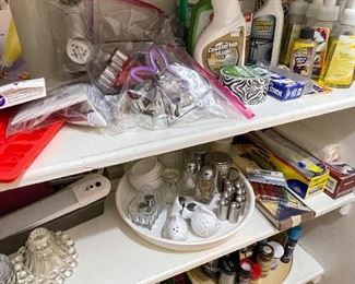 Salt and Pepper Shakers, Cookie Cutters, Cake Decorating Items