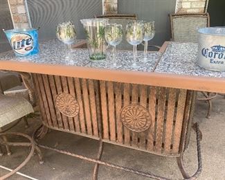 Martinique  Aluminum Outdoor Bar Set