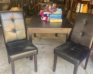 Two Chairs and Table
