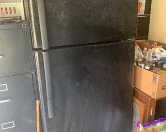 Black Garage Refrigerator 