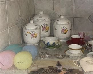 Canister Set, Glass Cutting Boards, 