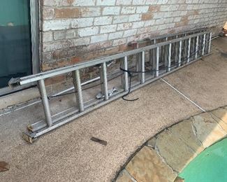 20’ Aluminum Ladder, 12’ Ladder