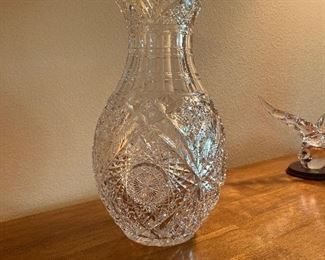 16” crystal vase 