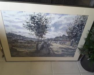 European Village Scene.