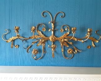 Vintage Bronze Wall Decoration in Living Room