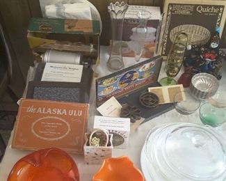 Vintage Glassware/Bakeware, Cookware, and Collectibles from Travels