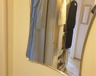 Square Vintage Mirror (view of Vintage Clothing in the Mirror)