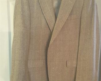 Men's Patrick James Beige Tweed Jacket.