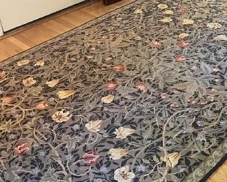 flowered area rug