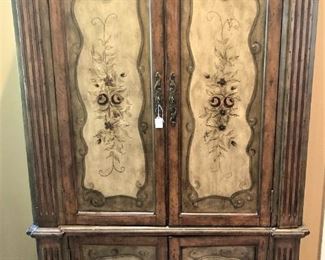 Painted TV armoire