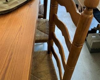 4 chairs with cone-shaped tops (Sets of 4 chairs are sold separately.)