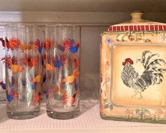 Rooster glasses