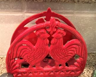 Rooster napkin holder