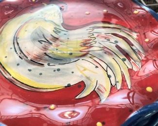Rooster bowl/plate by Susan Winget (Certified International)