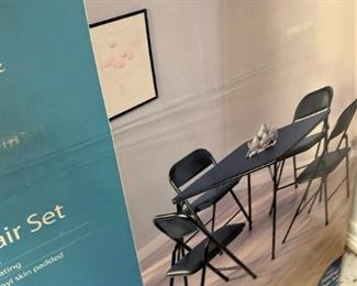 Card table and chairs