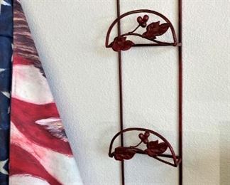 Flag; plate holder