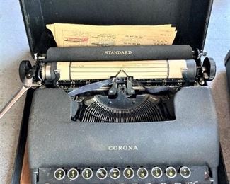 Vintage Corona typewriter