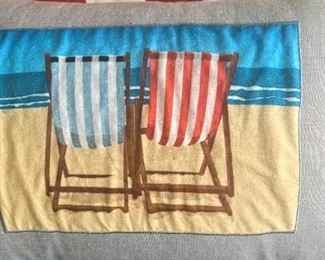 Beach scene pillow