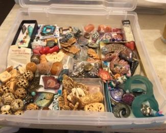 Amazing single  beads of bone, coral, agate, carnelian, stone