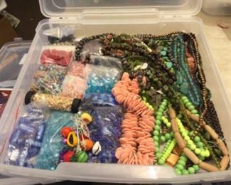 Malachite, turquoise,  etc. beads