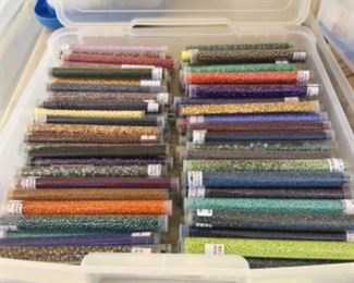 More seed beads, 3 to 4 layers deep