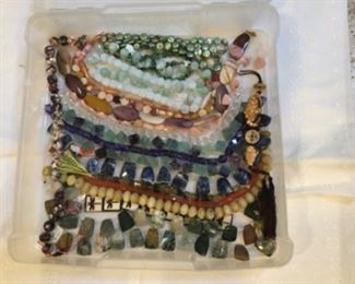 Semi precious bead strands, beautiful 