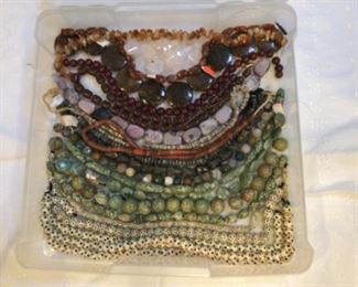 Bone and semi precious stones 