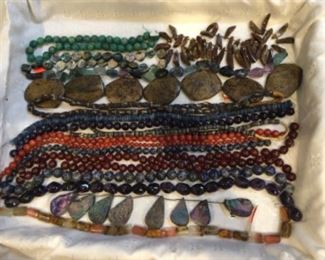 Druzy quartz drops, sodalite, 