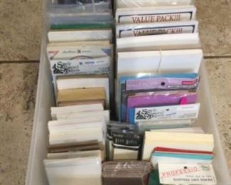 Card making supplies, paper, envelopes, new in packages