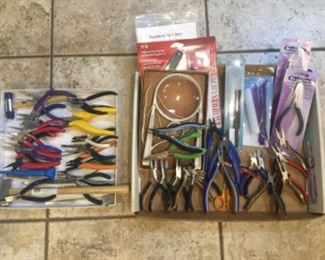 Tools for beading, wire jewelry, etc.