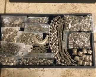 Mostly sterling beads