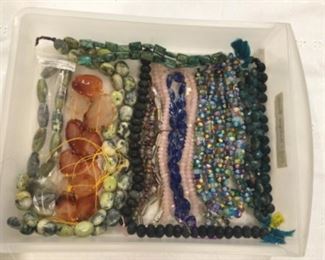 Stone beads, super fun glass beads