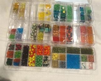 Bead boxes with loose selection, sold by the box