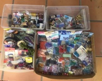 Beading thread, needles, cord and line