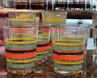 FIESTA STRIPE DRINKING GLASSES