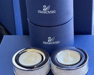 SWAROVSKI CRYSTAL CANDLE HOLDERS