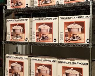 COMMERCIAL  GRADE  STAINLESS CHAFING DISHES